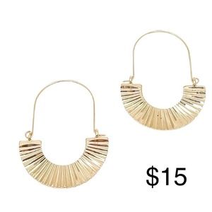 Gold earrings